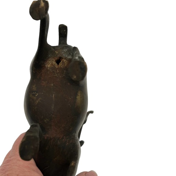 Bronze metal elk stag statue Buck tabletop. Reindeer. Mantle centerpiece - Picture 8 of 8